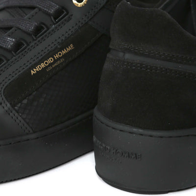 Android Homme Venice Stealth Cobra Trainer in Triple Black Heel