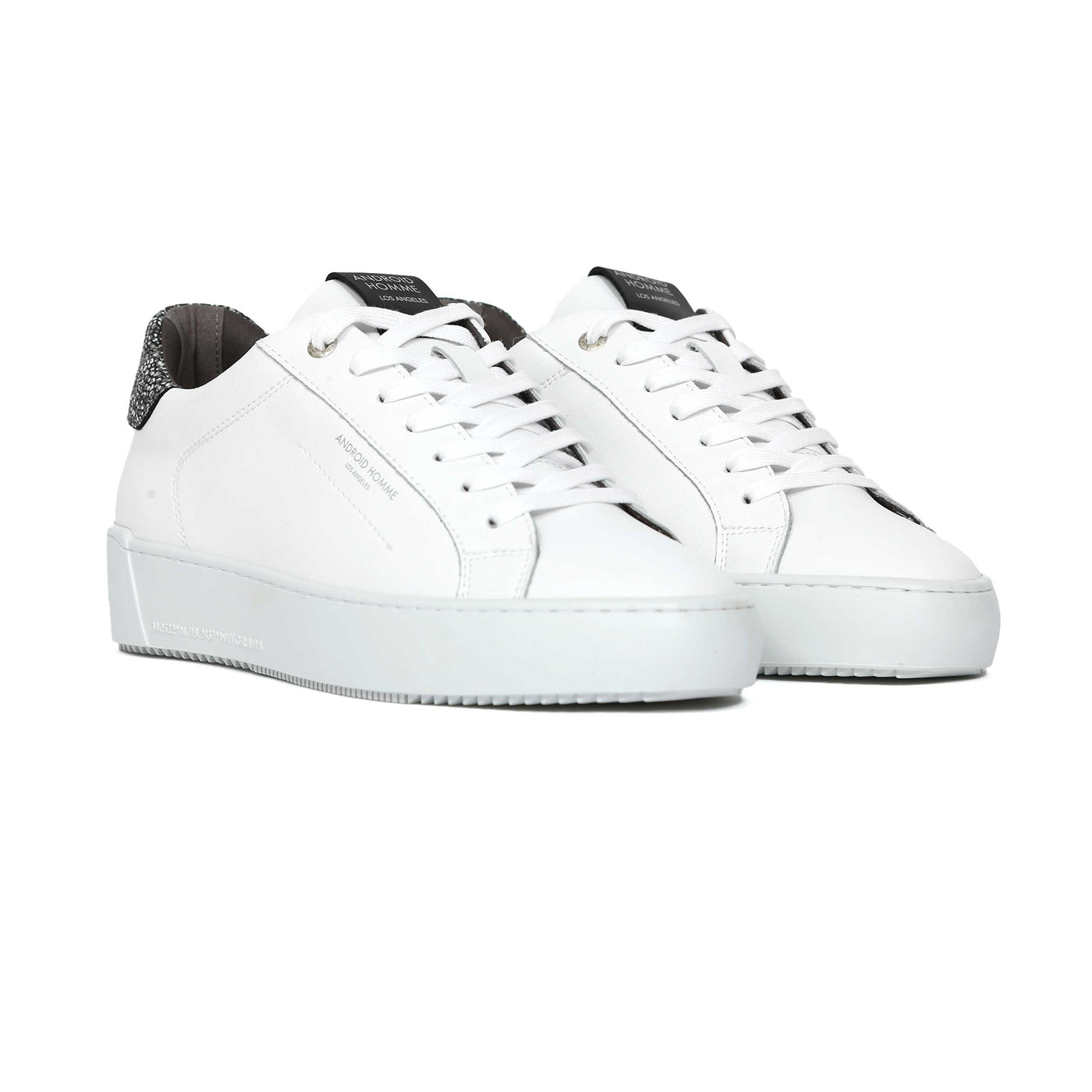 Android Homme Zuma Trainer in White Reflective Dot Pair