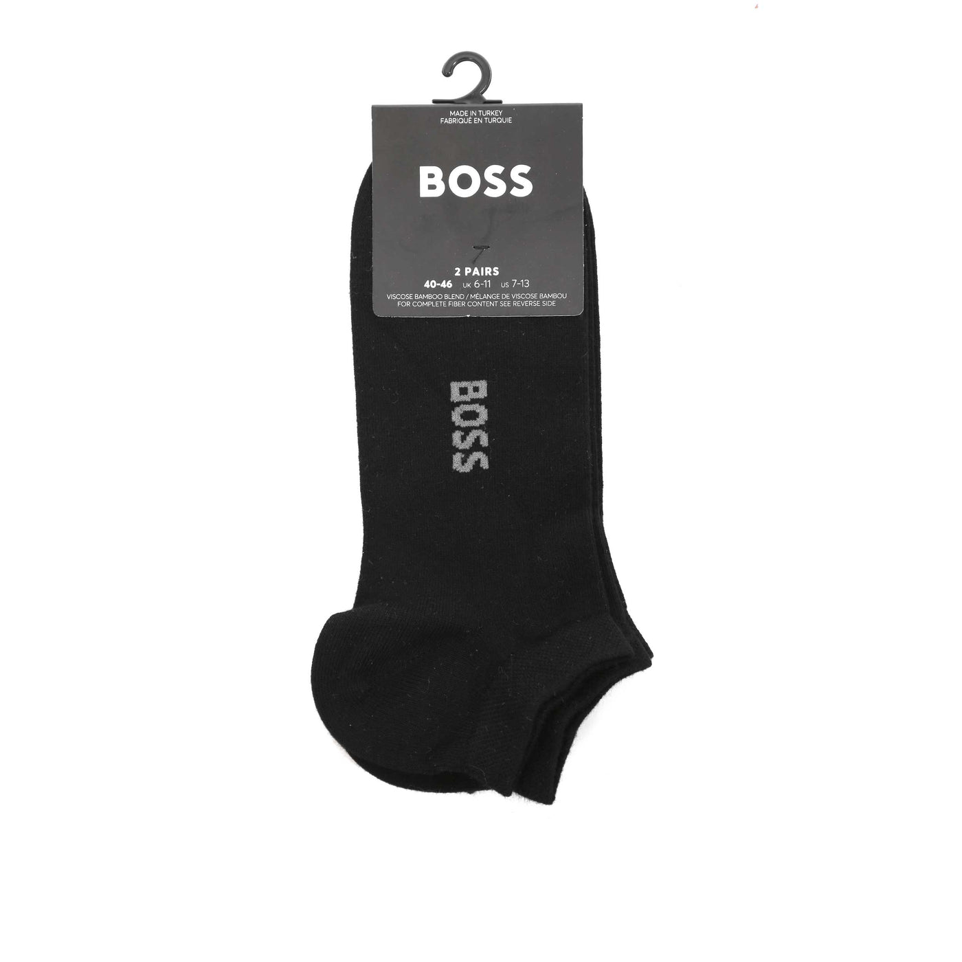 BOSS 2P AS Logo Bamboo Sock in Black