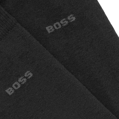 BOSS 2P RS Bamboo Sock in Black Logo