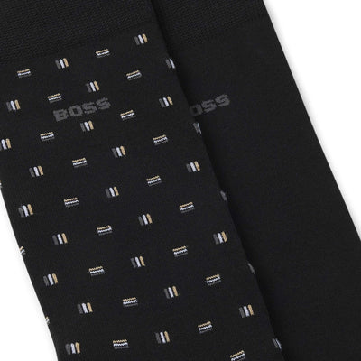 BOSS 2P RS Mini Iconic MC Sock in Black Logo