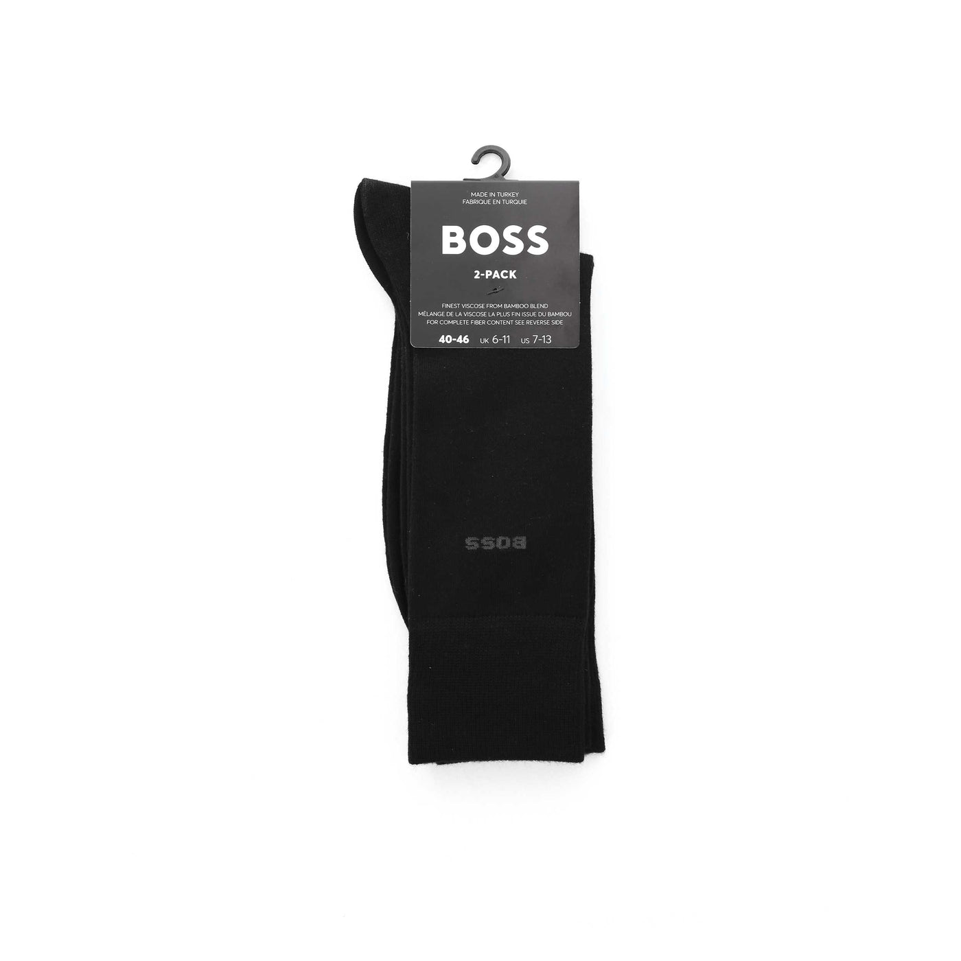 BOSS 2P RS VI Bamboo Sock in Black pack