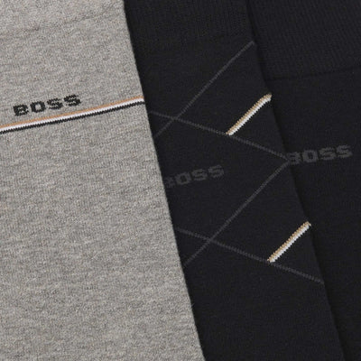 BOSS 3PRS Giftset Icon CC in Black & Grey Logo