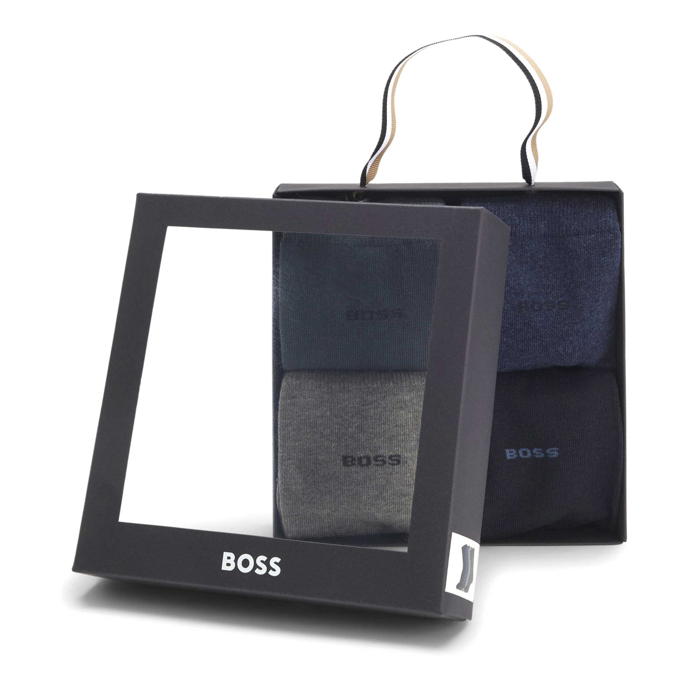 BOSS 4P RS Giftset Uni CC in Black Navy Grey