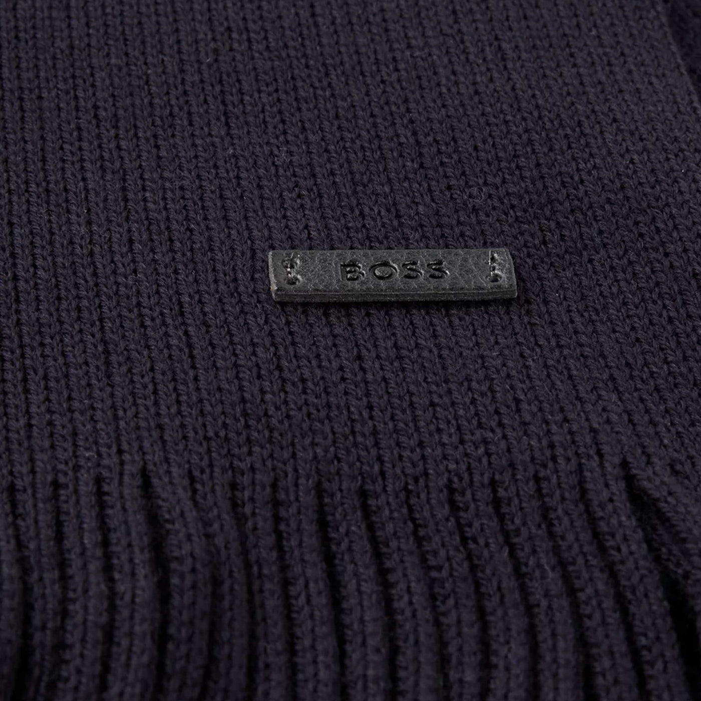 BOSS Albas Scarf in Dark Blue Logo
