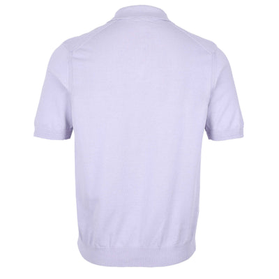 BOSS Asac P Knitted Polo in Lilac Back