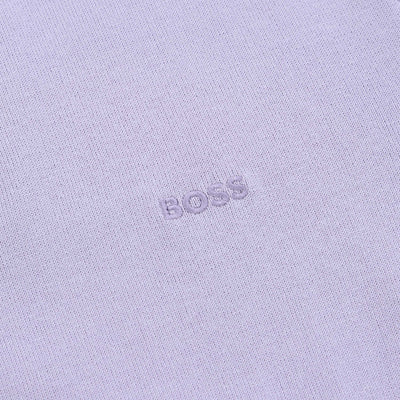 BOSS Asac P Knitted Polo in Lilac Logo