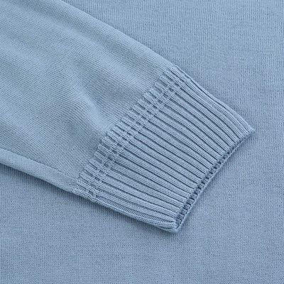 BOSS Avac M Knitwear in Open Blue Cuff