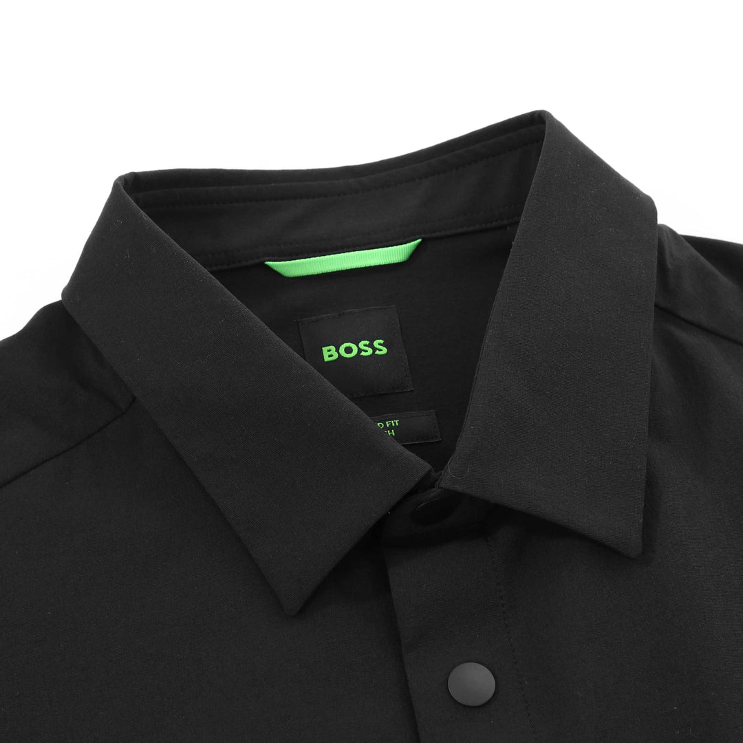 BOSS B Basin Tech L Overshirt in Black | BOSS | Norton Barrie