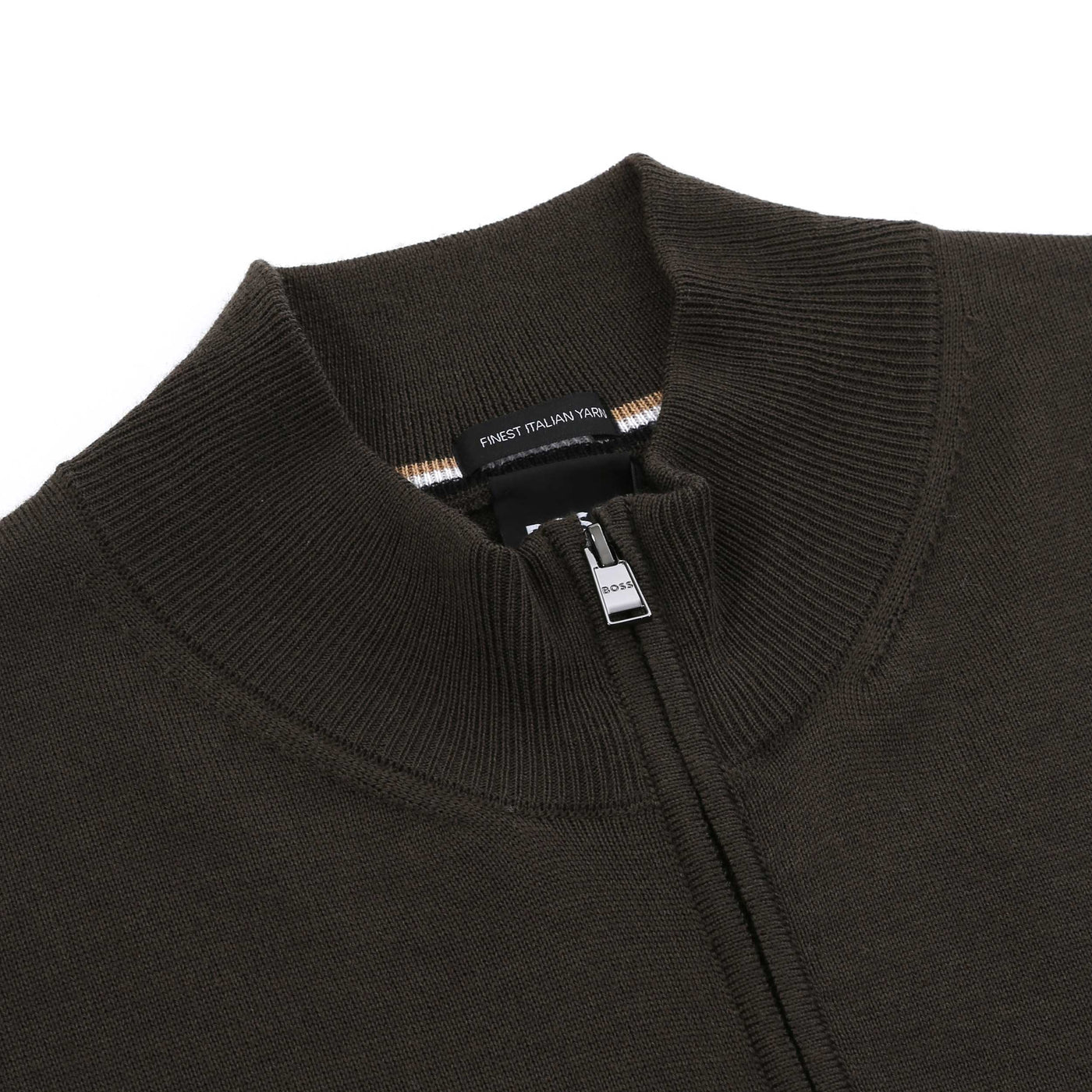 BOSS Balonso L Knitwear in Open Green Placket