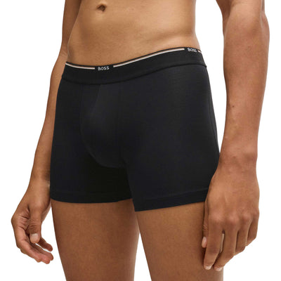BOSS BoxerBR3p Bamboo Underwear in Black Close Up