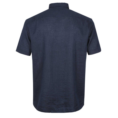 BOSS C-Cory-SH-252 Short Sleeve Shirt in Dark Blue Back