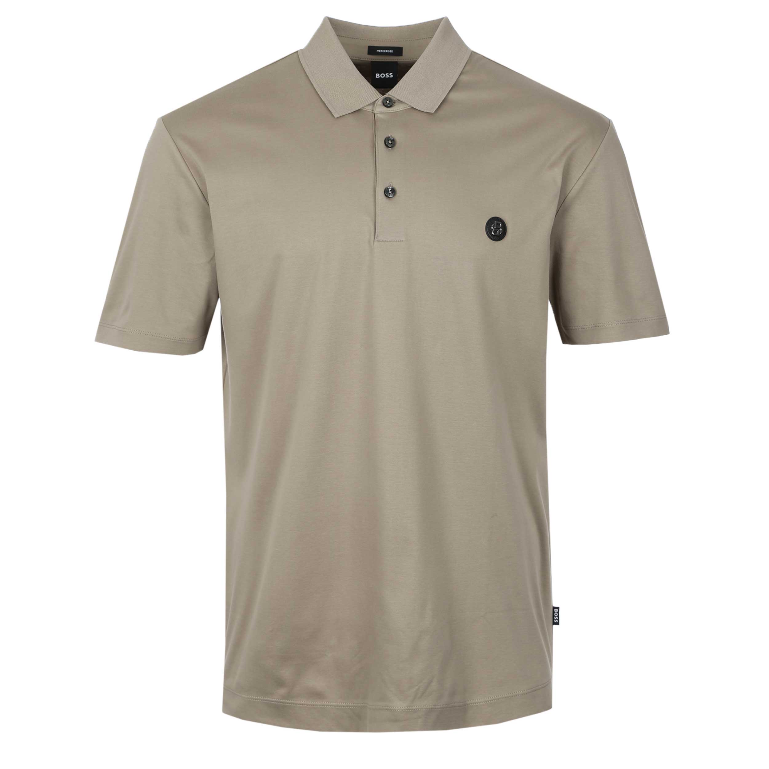 BOSS C Parris 01 Polo Shirt in Open Brown