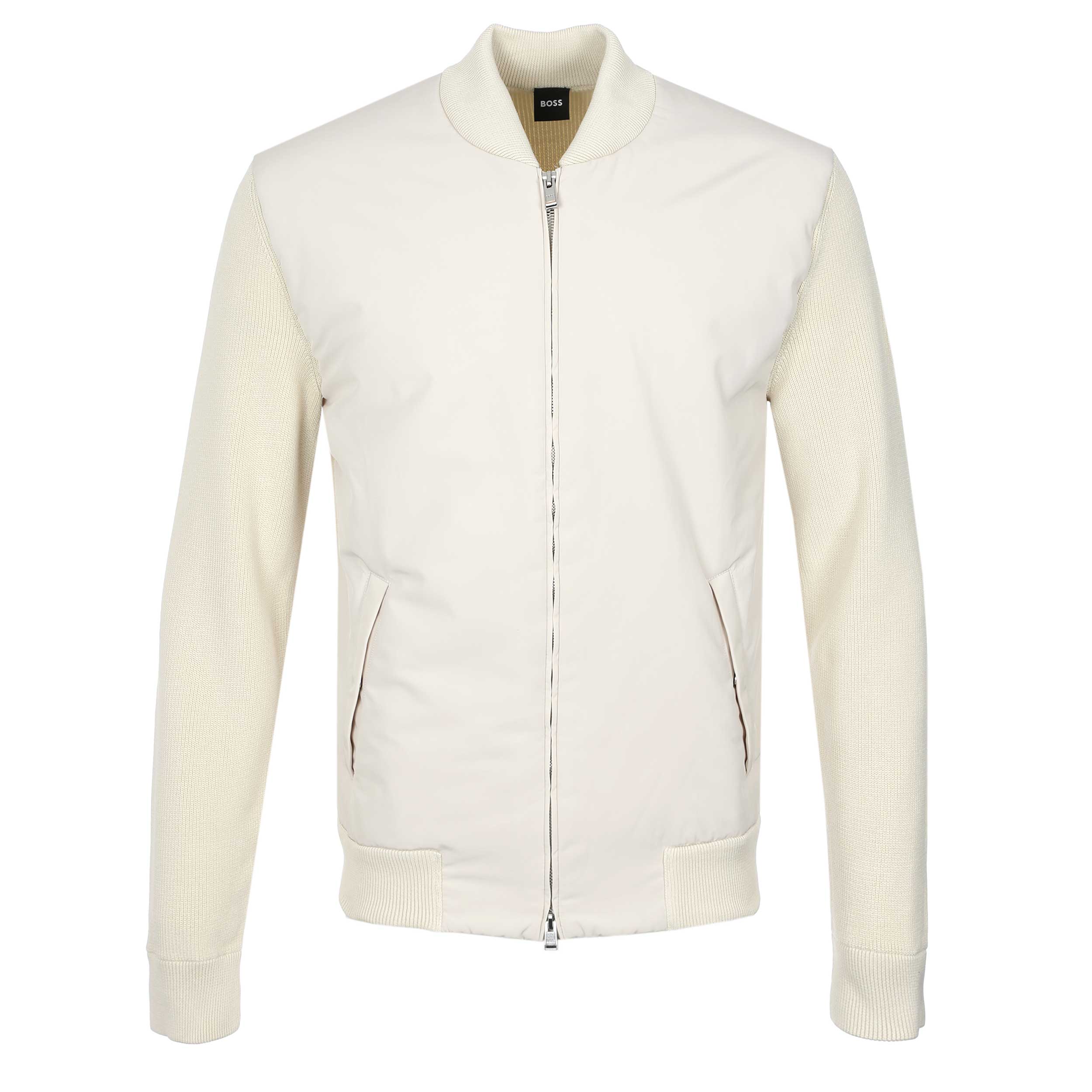 BOSS C Ubaio Knitwear in Open White