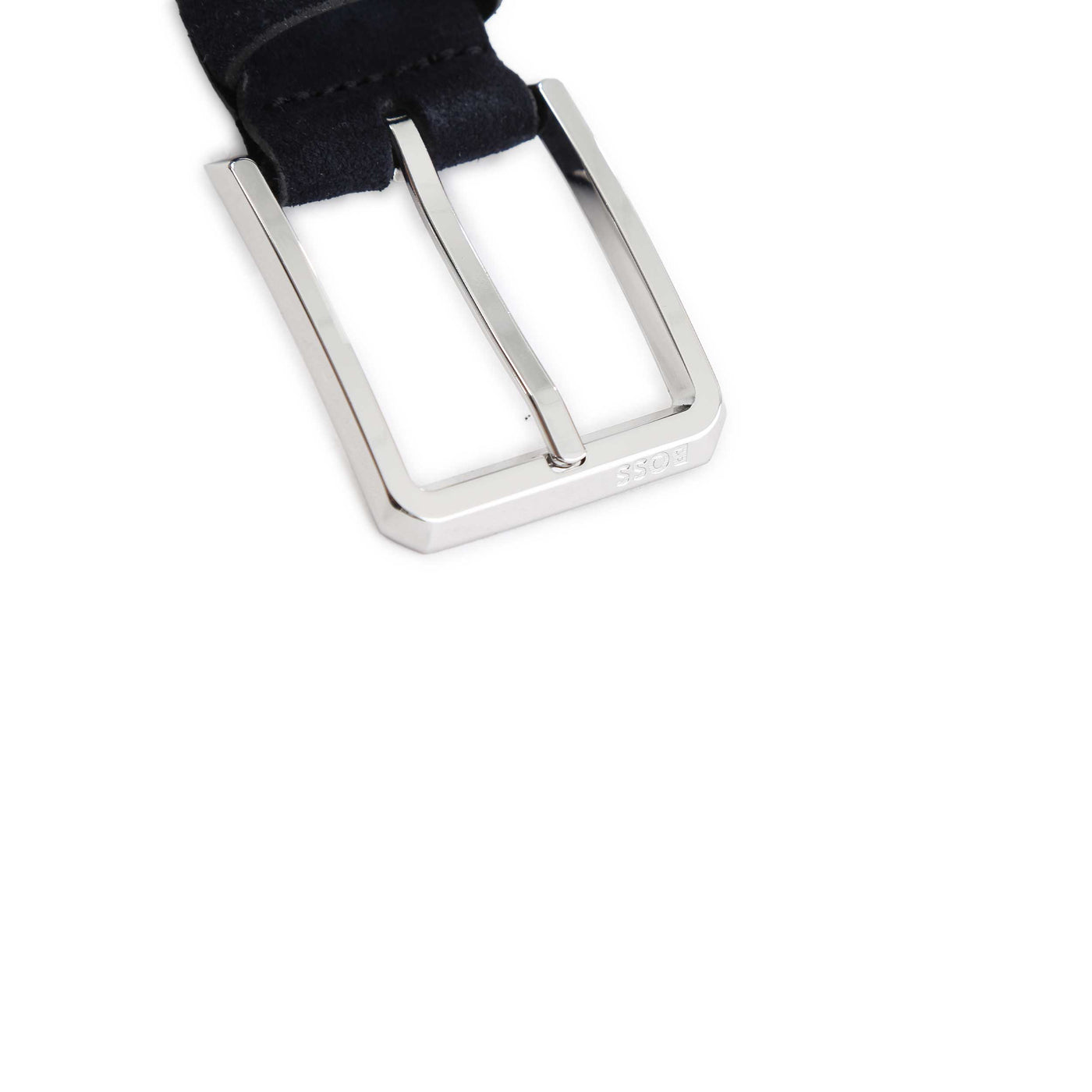 BOSS Caleb SD Sz35 Belt in Dark Blue Logo
