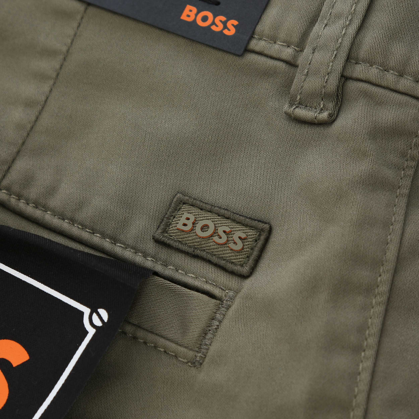 BOSS Chino Regular 1 Chino in Khaki Logo