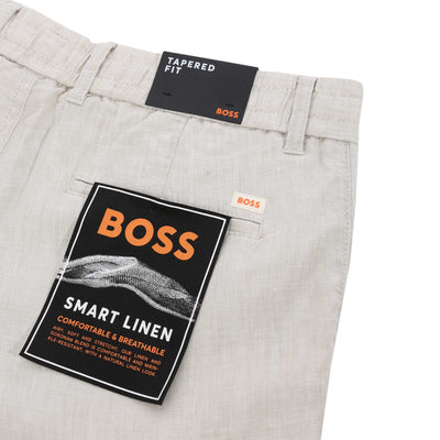 BOSS Chino Tapered DS 1 S Short in Light Beige Logo