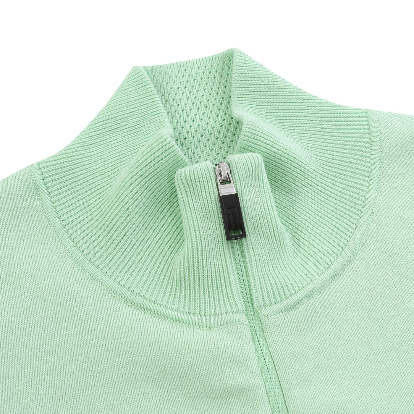 BOSS Ever X QZ Knitwear in Open Green