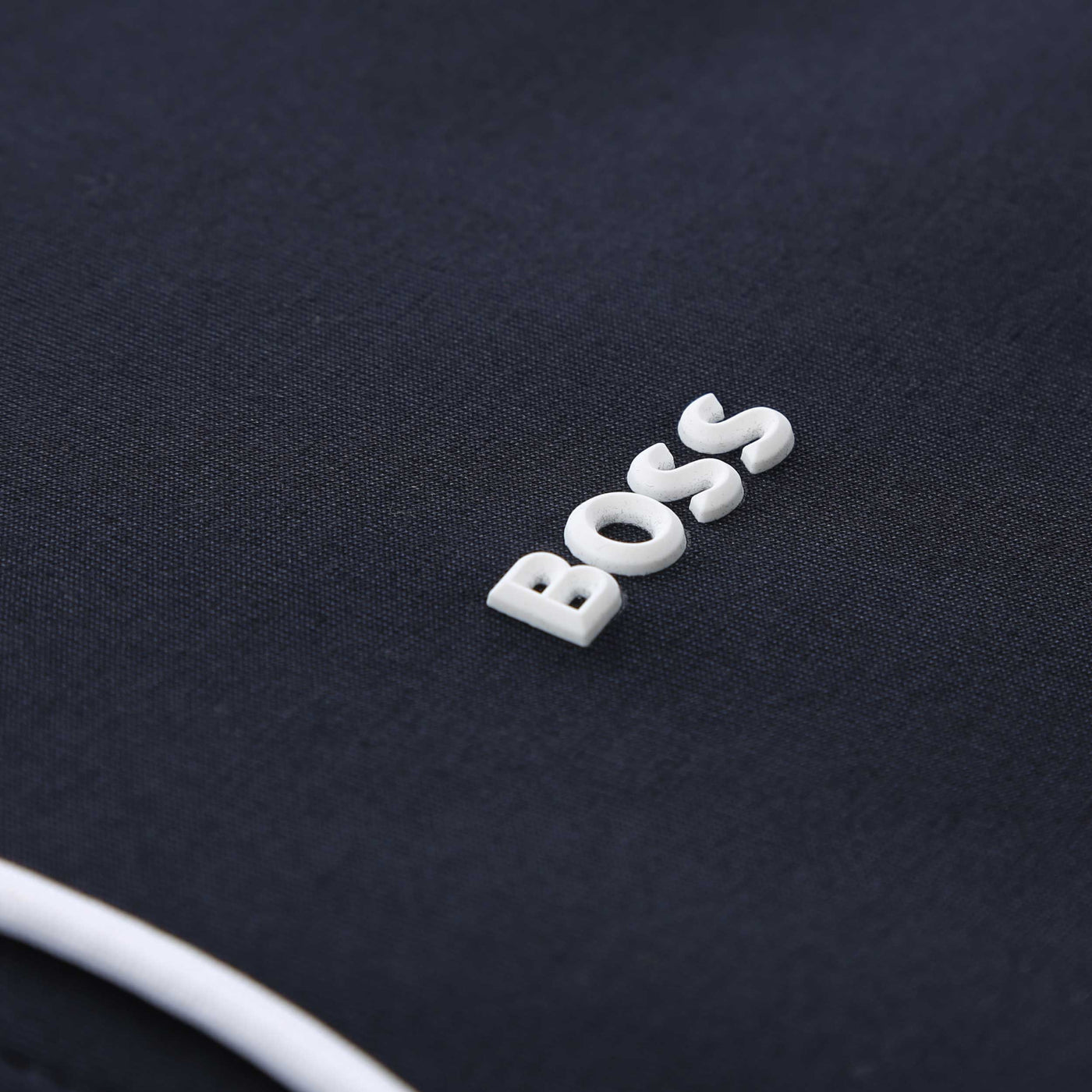 BOSS FZ Hoodie Zone Sweat Top in Dark Blue Logo