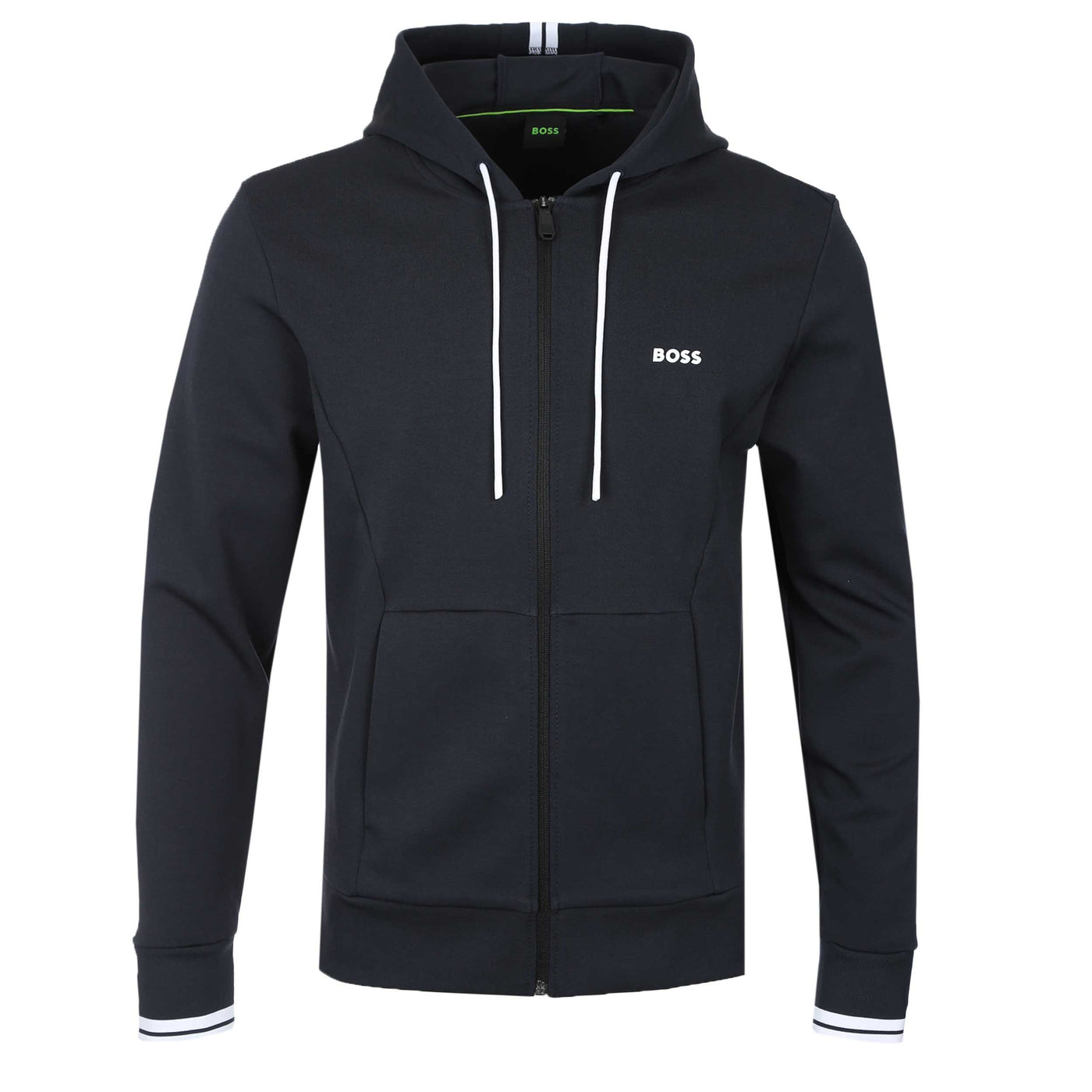 BOSS FZ Hoodie Zone Sweat Top in Dark Blue