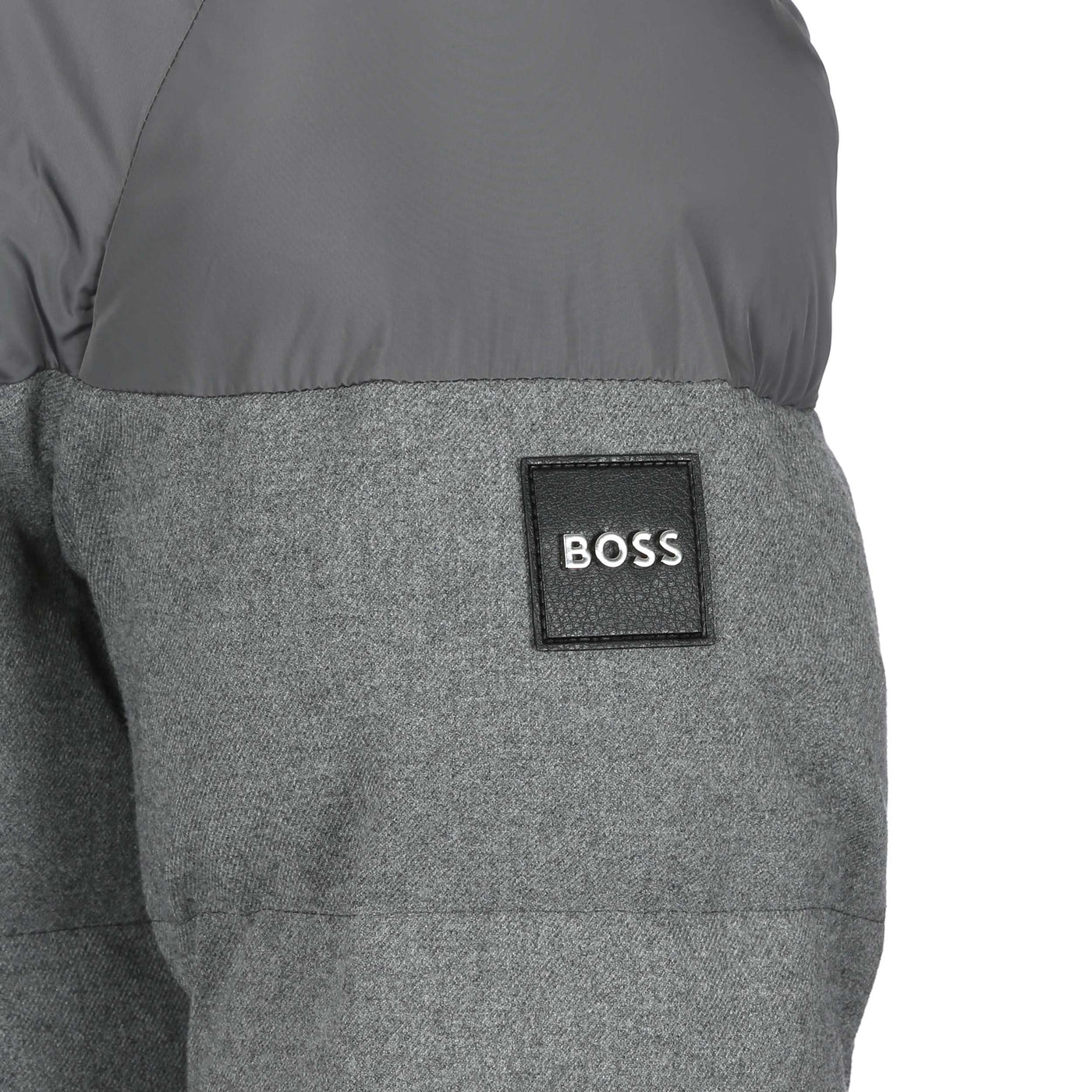 BOSS H Clanello 1 Jacket in Medium Grey logo