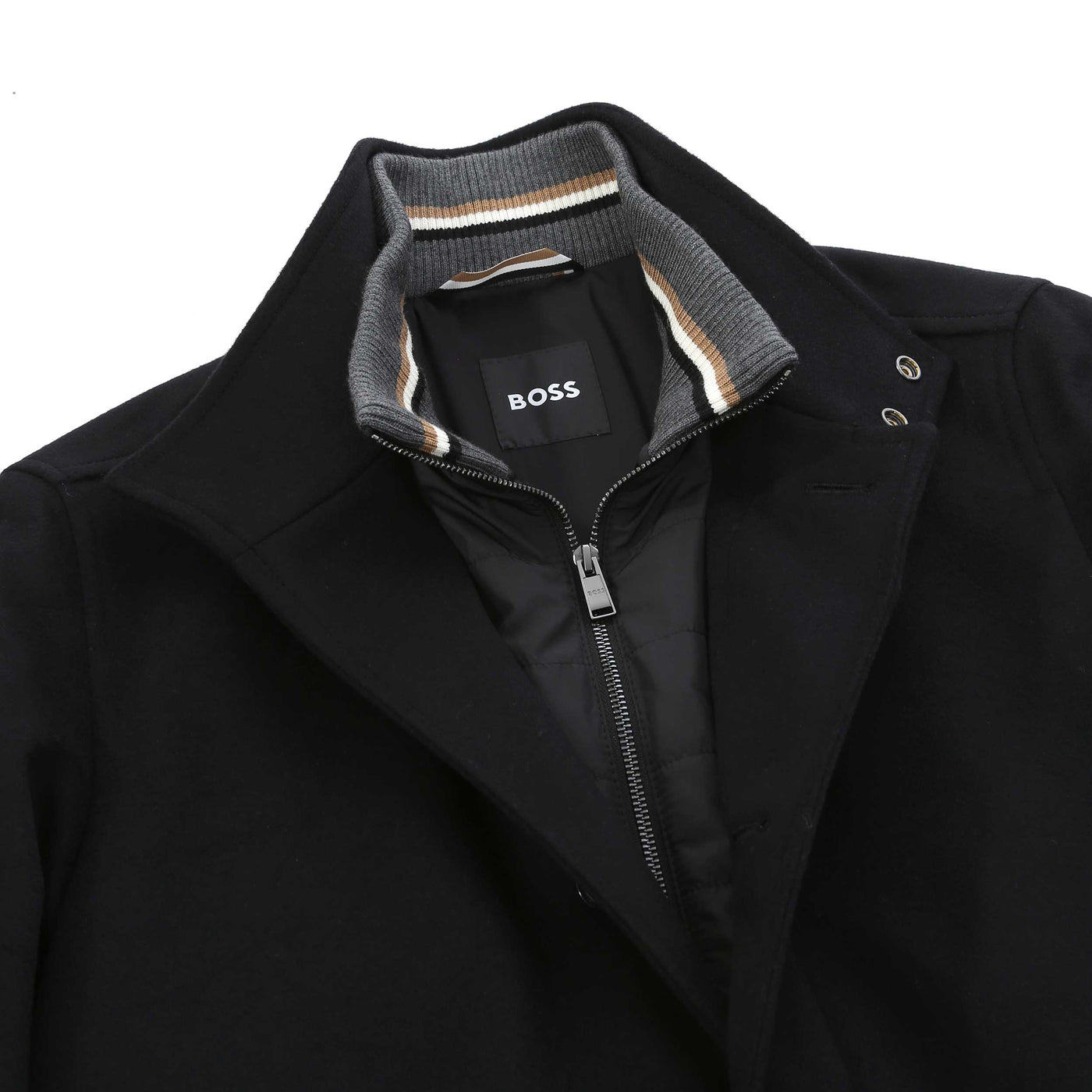 BOSS H Coxtan 234 Jacket in Black collar