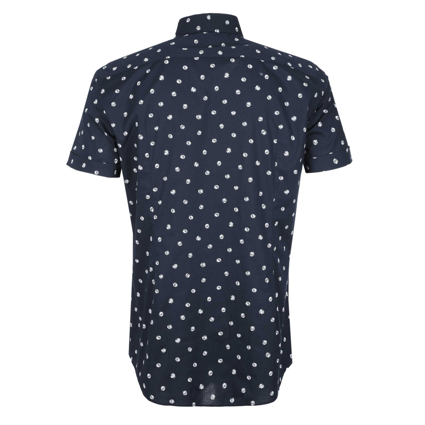 BOSS H Hank Ken SH C1 242 SS Shirt in Dark Blue Back