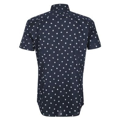 BOSS H Hank Ken SH C1 242 SS Shirt in Dark Blue Back
