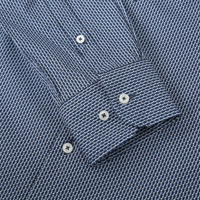 BOSS H Hank Kent C1 214 Shirt in Dark Blue Cuff