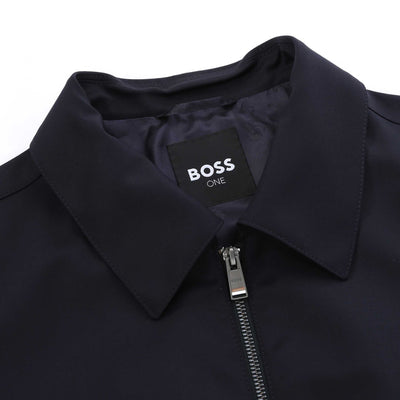BOSS H Hanry Wing 253 Jacket in Dark Blue Collar