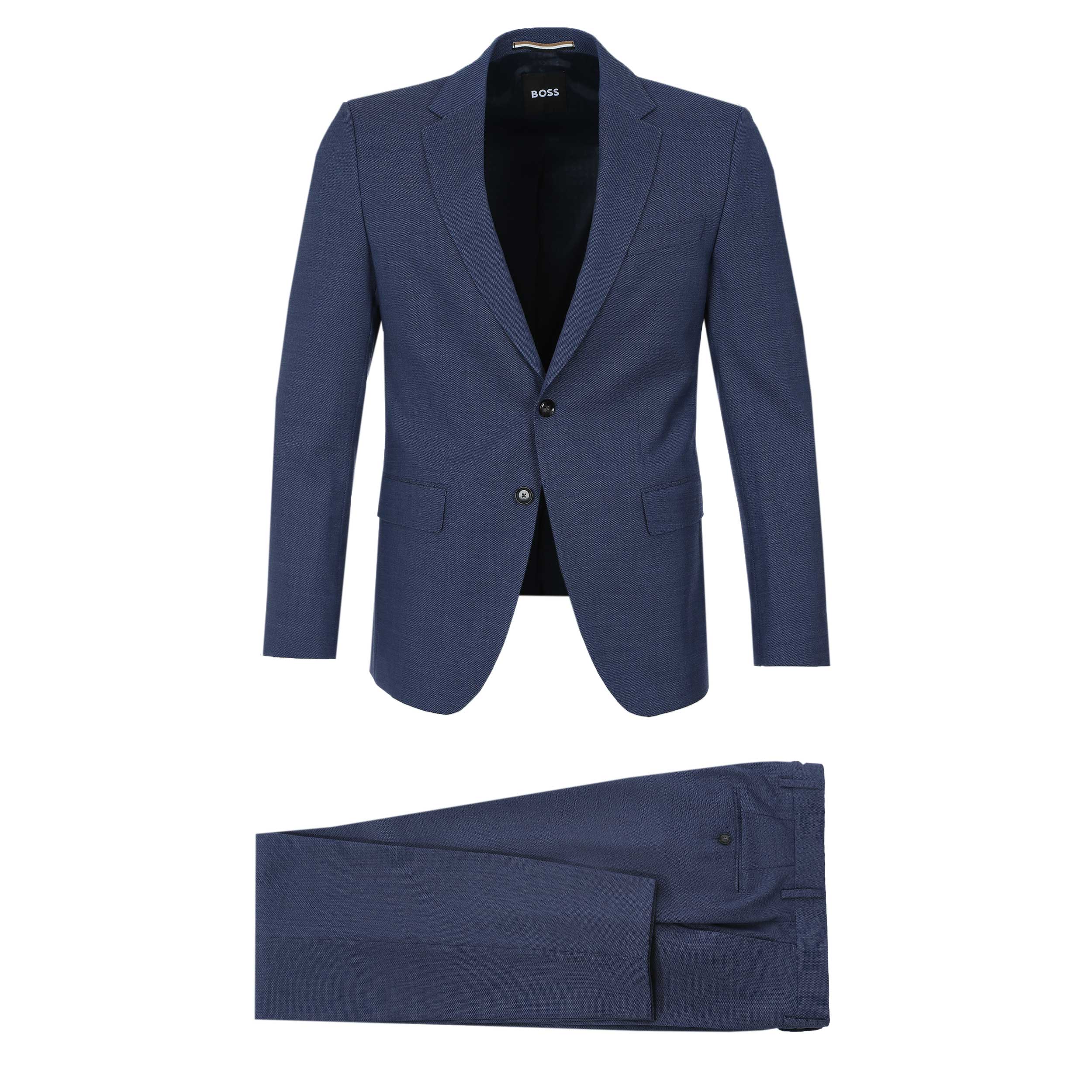 BOSS H Huge 2Pcs 253 Suit in Open Blue