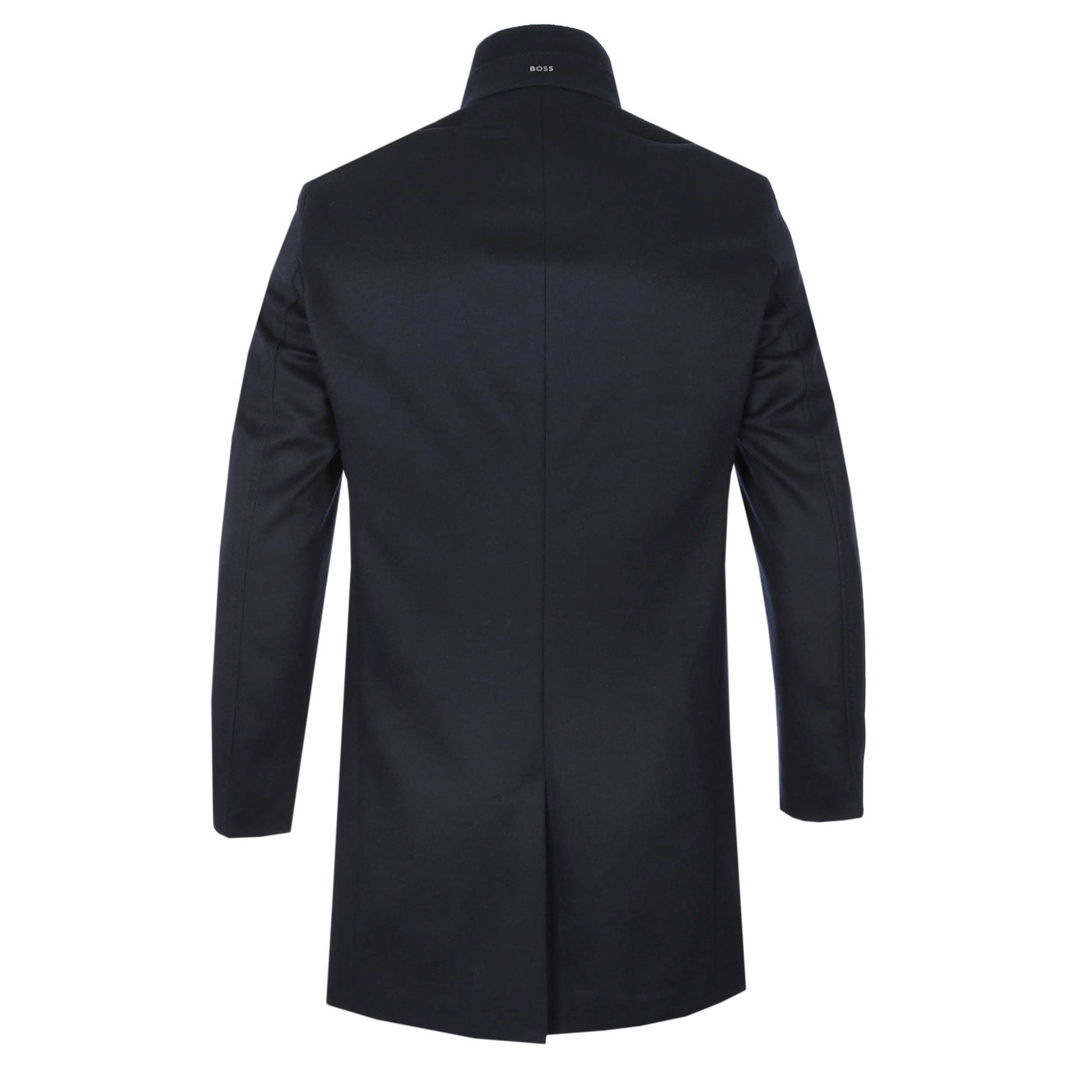 BOSS H Hyde SU 254 Overcoat in Dark Blue back