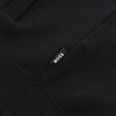 BOSS H Idino Knitwear in Black Logo Tab