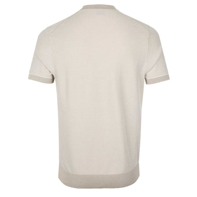 BOSS H Jianfranco Knitted T Shirt in Beige Back