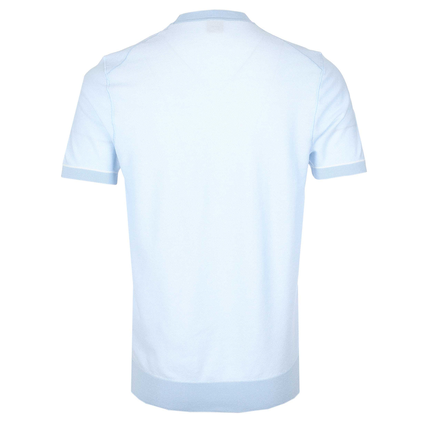 BOSS H Jianfranco Knitted T Shirt in Sky Blue Back