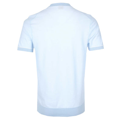 BOSS H Jianfranco Knitted T Shirt in Sky Blue Back