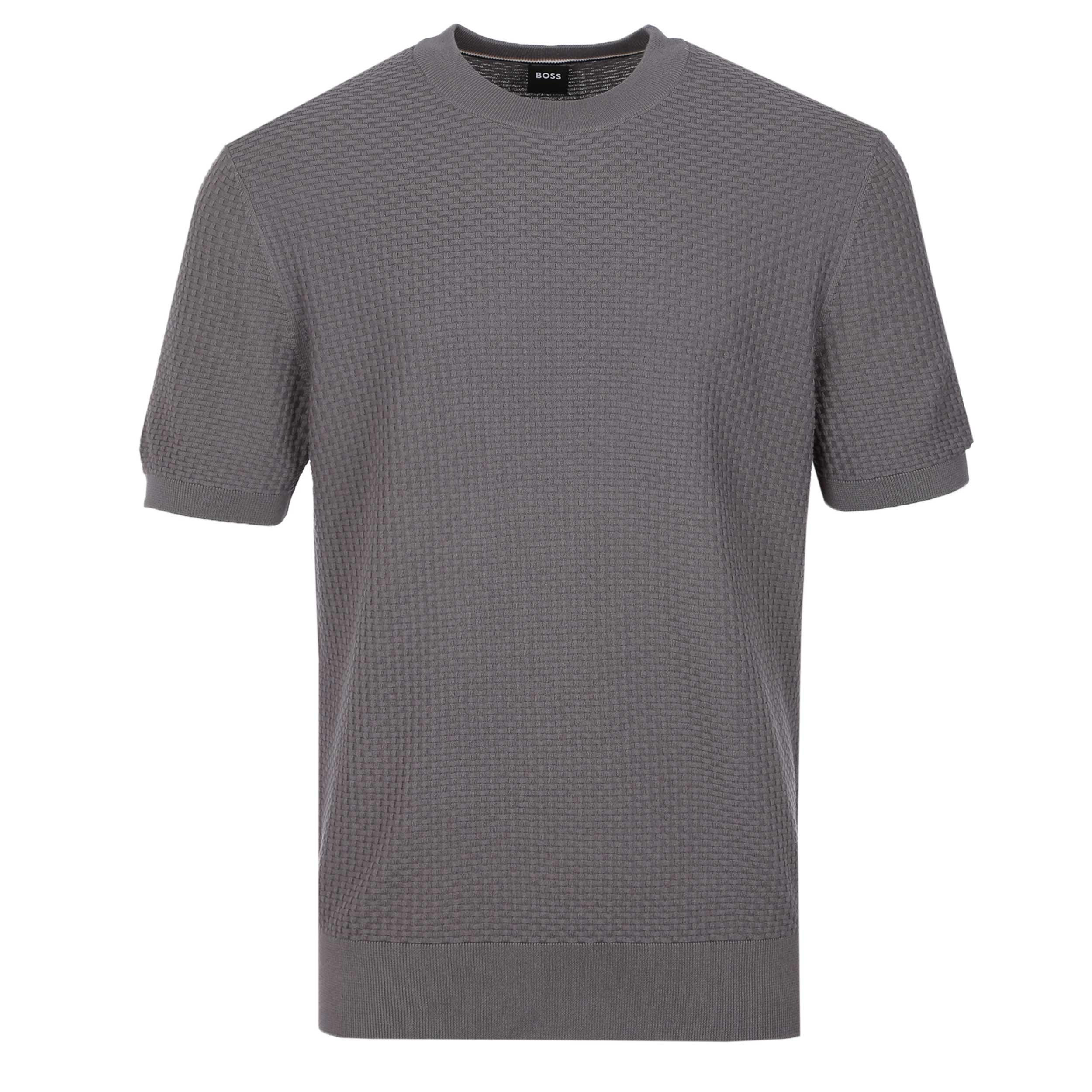 BOSS H Nilton Knitted T-Shirt in Medium Purple
