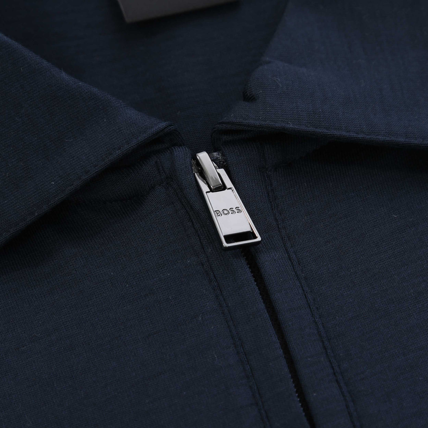BOSS H Paras 50 Polo Shirt in Dark Blue Zip