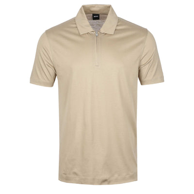 BOSS H Paras 50 Polo Shirt in Light Beige 