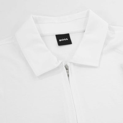 BOSS H Paras 50 Polo Shirt in White Collar
