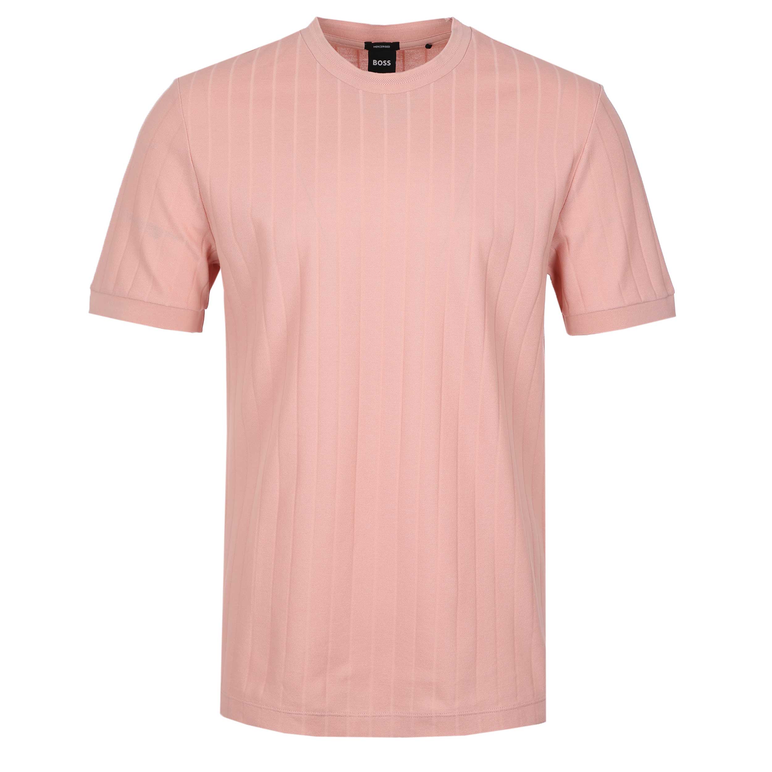 BOSS H Thompson 236 T Shirt in Light Pastel Pink