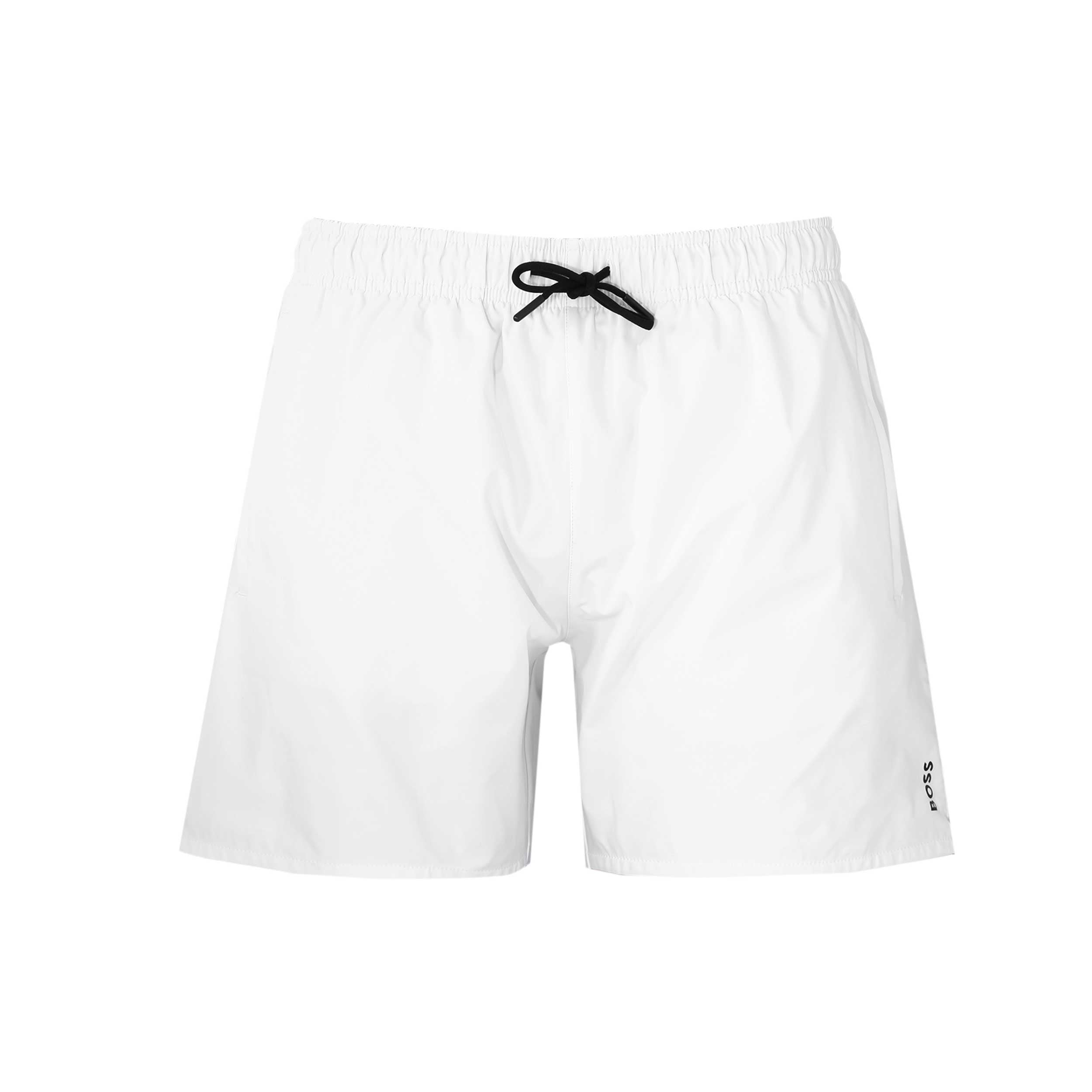 BOSS Iconic Swim Short in White I BOSS I Norton Barrie