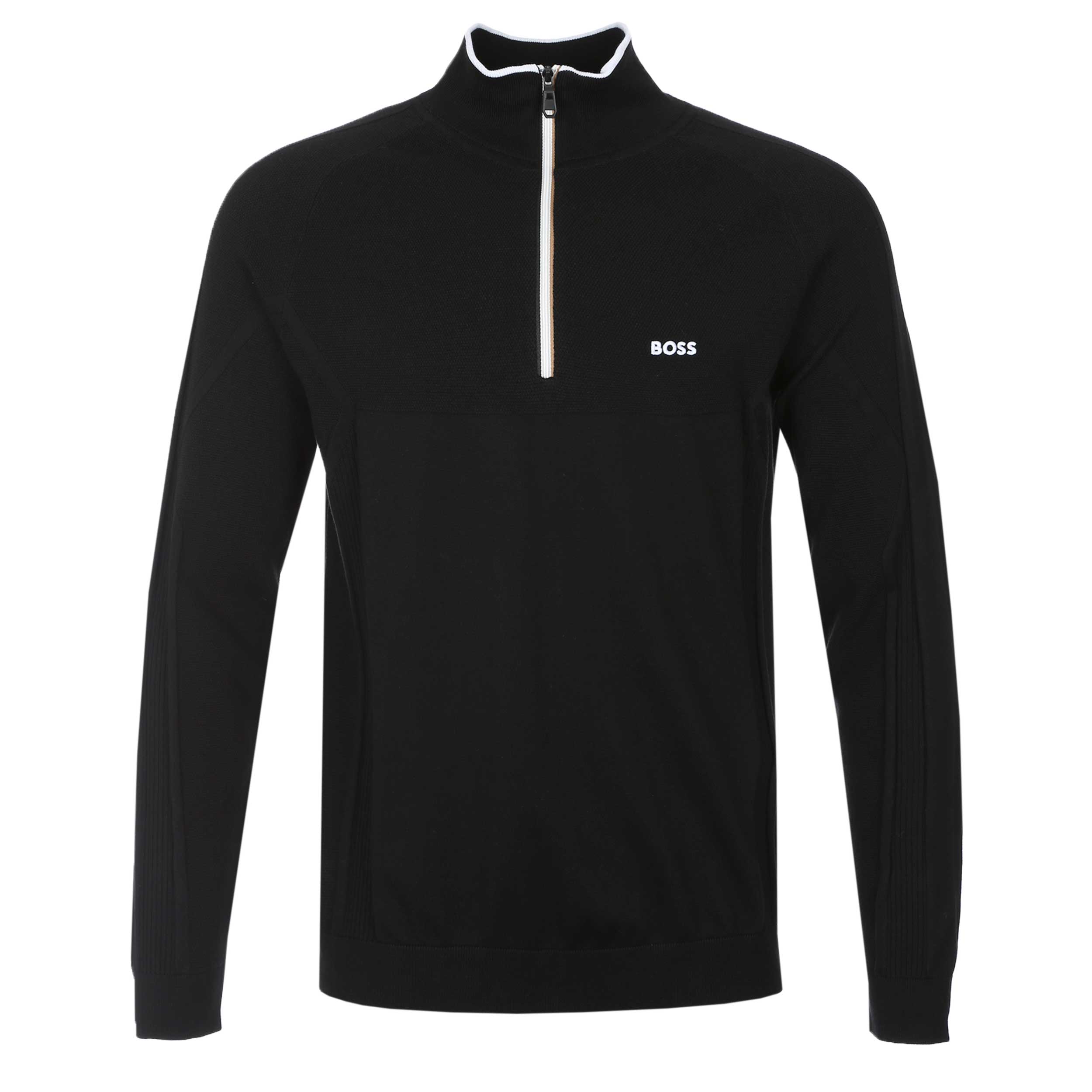 BOSS KN_GOC Hydro QZ Knitwear in Black