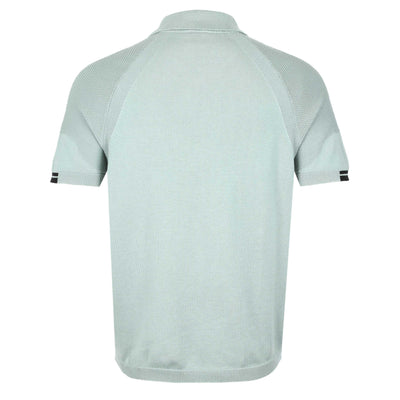 BOSS K Perform Max PL Knitted Polo Shirt in Sage Back