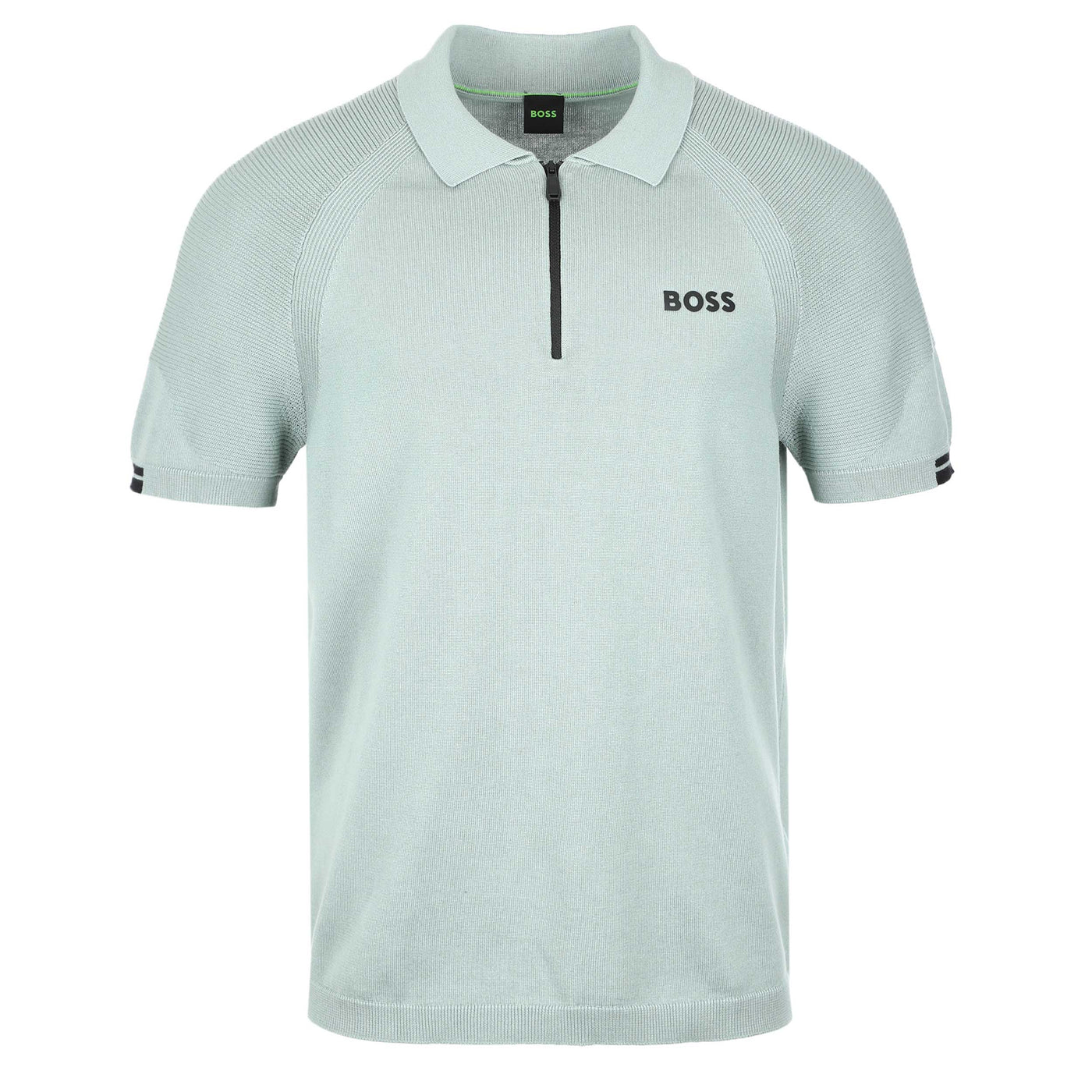 BOSS K Perform Max PL Knitted Polo Shirt in Sage