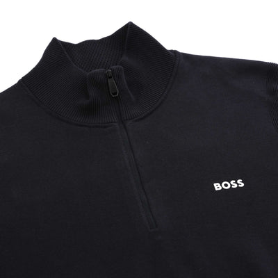 BOSS K_Ever-X_QZ Knitwear in Dark Ink Placket
