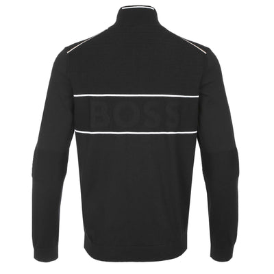 BOSS K_Hydro QZ-1 Knitwear in Black Back