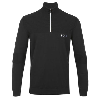 BOSS K_Hydro QZ-1 Knitwear in Black