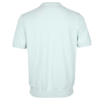 BOSS Kanache Knitted T-Shirt in Mint Back