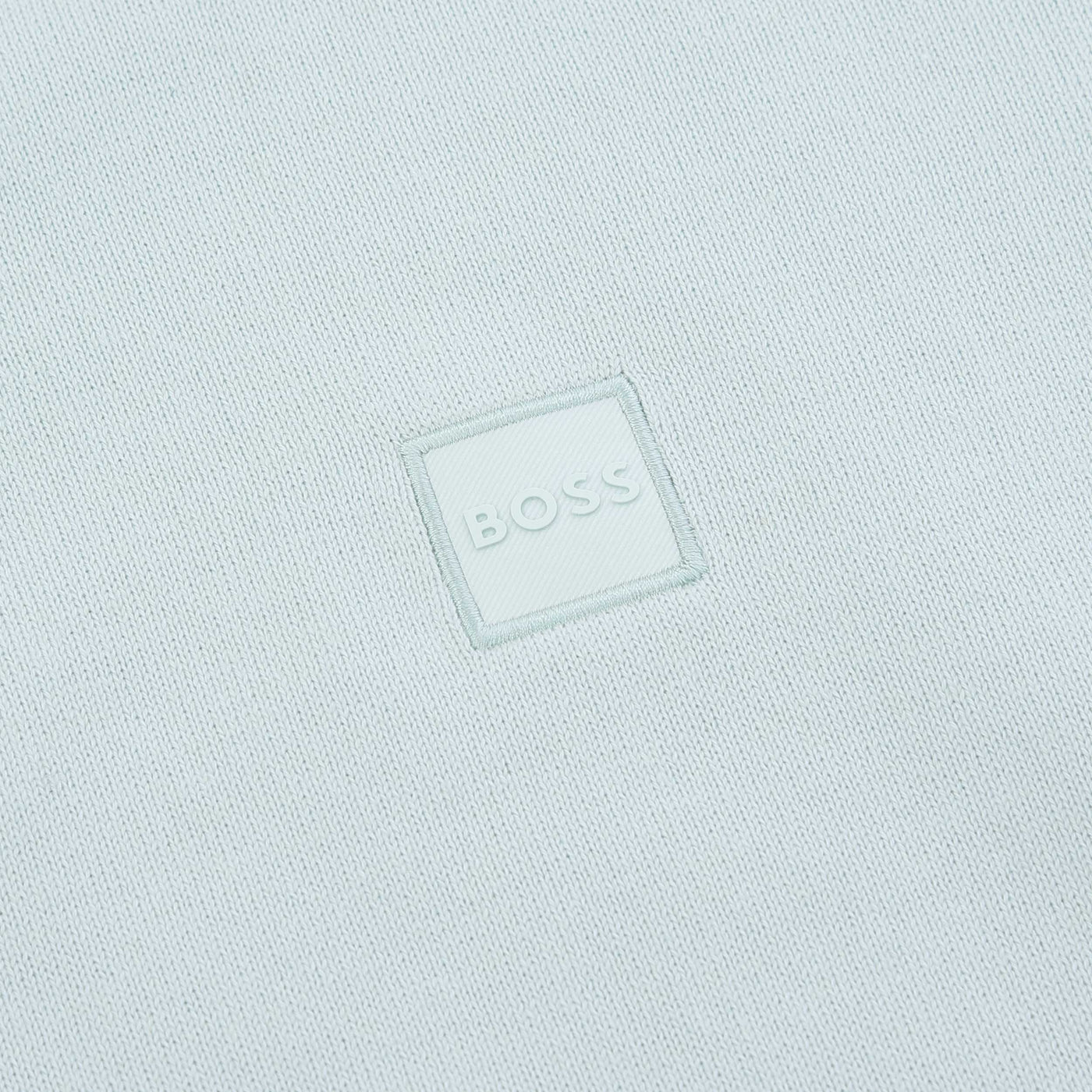 BOSS Kanache Knitted T-Shirt in Mint Logo